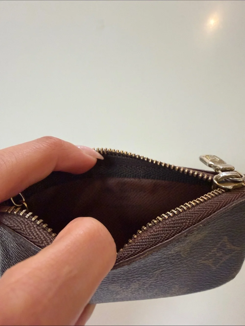 Louis Vuitton Monogram Key & Card Holder in Brown